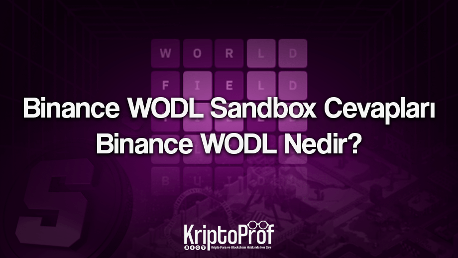 Binance WODL Sandbox Cevapları Binance WODL Nedir?